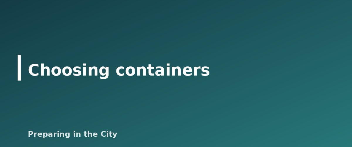 Choosing containers - illustration for How to Store Water Long Term and Keep It Safe