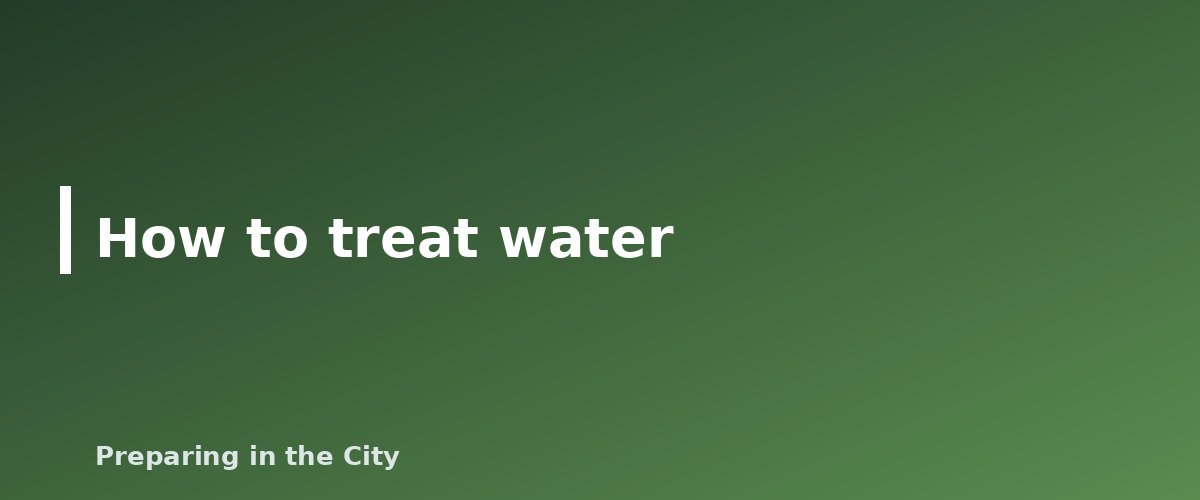 How to treat water - illustration for How to Store Water Long Term and Keep It Safe