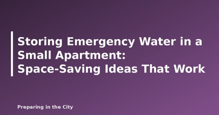 Storing Emergency Water in a Small Apartment: Space-Saving Ideas That Work - featured image