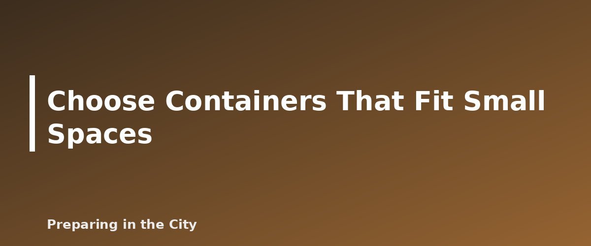 Choose Containers That Fit Small Spaces - illustration for Storing Emergency Water in a Small Apartment: Space-Saving Ideas That Work