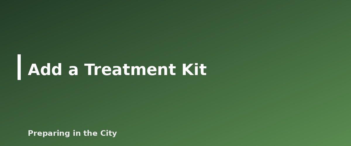 Add a Treatment Kit - illustration for Storing Emergency Water in a Small Apartment: Space-Saving Ideas That Work