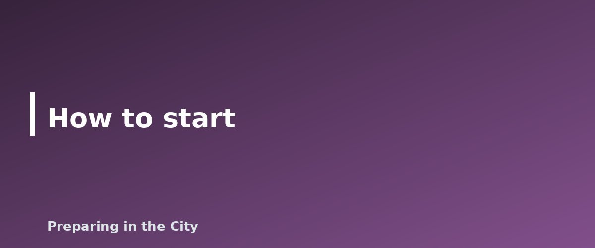 How to start - illustration for How to Start a 3-Month Emergency Food Supply