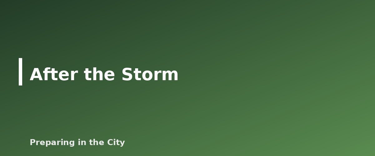 After the Storm - illustration for Tornado Safety: How to Prepare Your Home and Your Family
