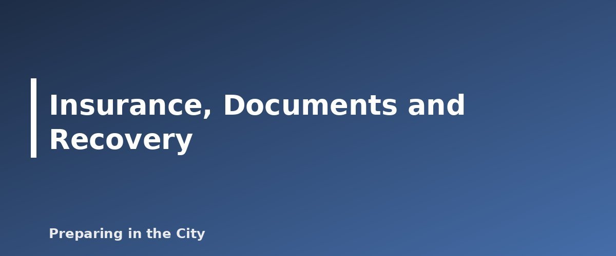 Insurance, Documents and Recovery - illustration for Tornado Safety: How to Prepare Your Home and Your Family