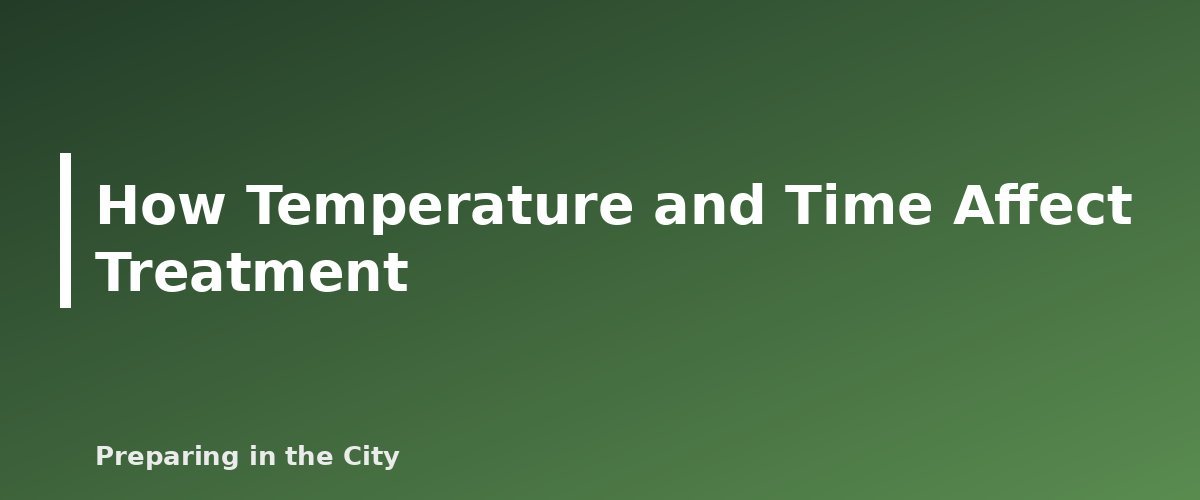 How Temperature and Time Affect Treatment - illustration for Water Purification Tablets vs Bleach vs Boiling: A Comparison