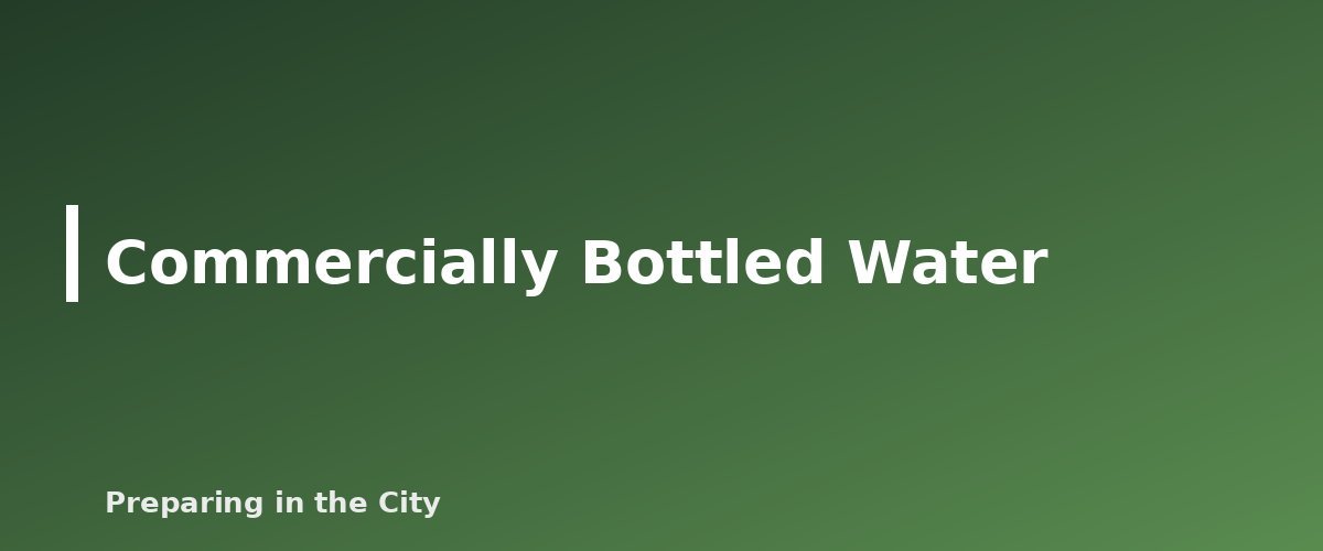 Commercially Bottled Water - illustration for Water Storage Containers Compared: Jugs, Barrels and Bladders