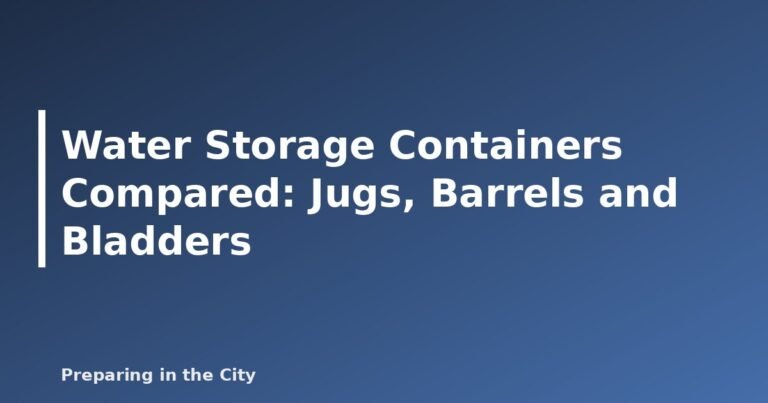 Water Storage Containers Compared: Jugs, Barrels and Bladders - featured image