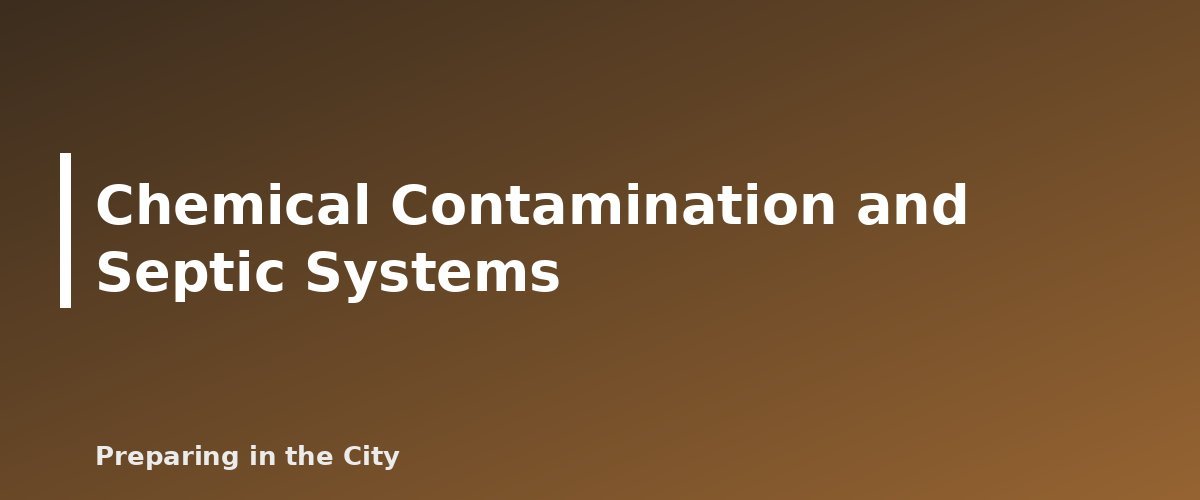 Chemical Contamination and Septic Systems - illustration for Well Water After a Flood: Testing and Disinfecting a Private Well