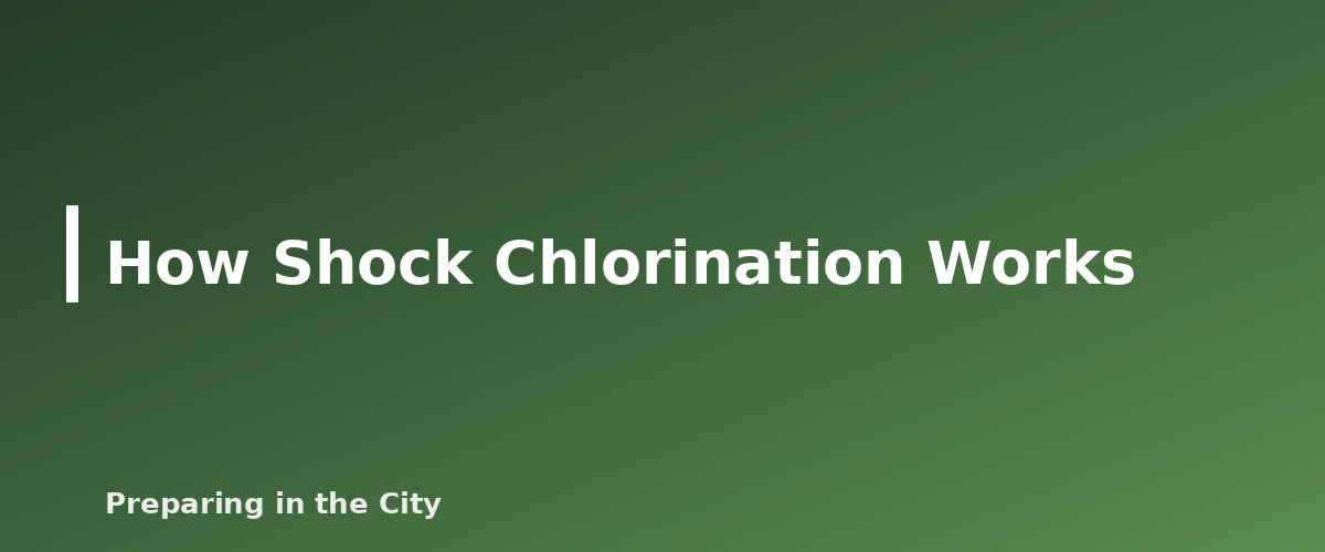 How Shock Chlorination Works - illustration for Well Water After a Flood: Testing and Disinfecting a Private Well