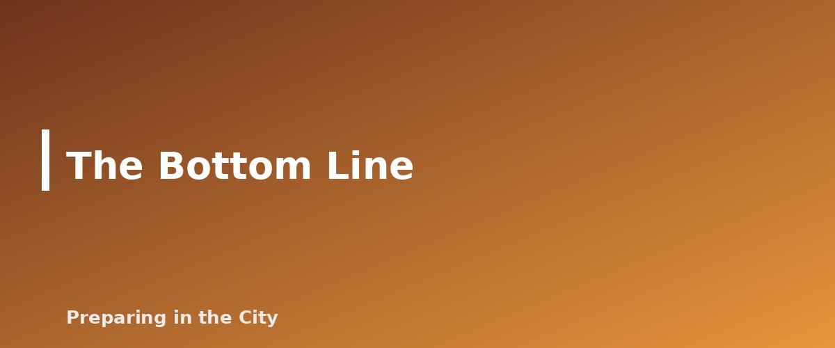 The Bottom Line - section banner for What to Do If You Smell Gas in Your Apartment