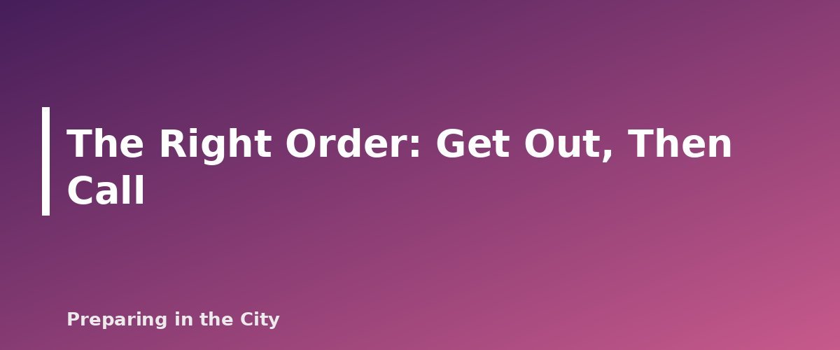The Right Order: Get Out, Then Call - section banner for What to Do If You Smell Gas in Your Apartment