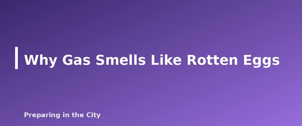 Why Gas Smells Like Rotten Eggs - section banner for What to Do If You Smell Gas in Your Apartment