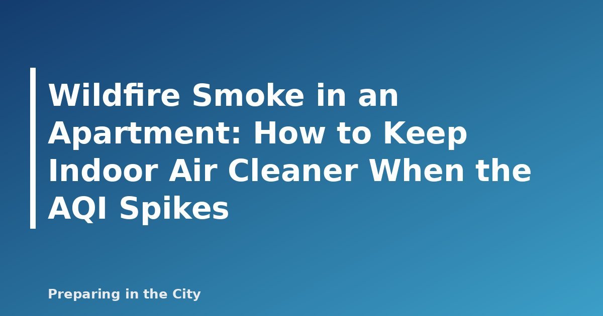 Wildfire Smoke in an Apartment: How to Keep Indoor Air Cleaner When the AQI Spikes - featured image