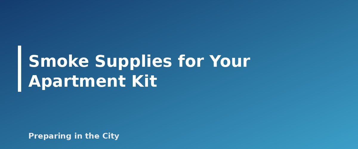 Smoke Supplies for Your Apartment Kit - section banner for Wildfire Smoke in an Apartment